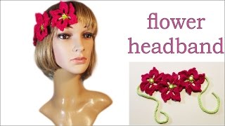 DIY Crochet Flower Headband How to crochet flower wwwika_crochet