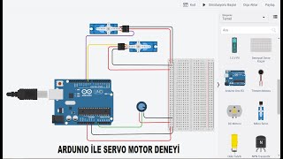 ARDUINO UNO ile potansiyometreyle SERVO MOTOR deneyi