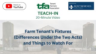 Tenant’s Fixtures (Differences Under the Two Acts) and Things to Watch For