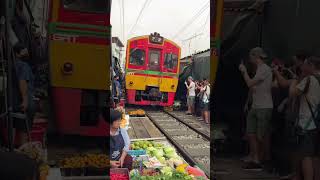 Maeklong Railway Market In Bangkok, Thailand