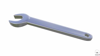 Open Ended Wrench 3D Model