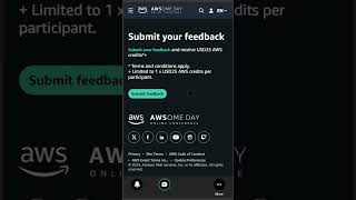 free $25 #aws credits - AWSome Day Online Conference