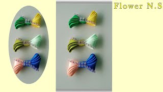 Amazing ribbon flower trick /easy rose making with scale / ribbon rose flower craft ideas