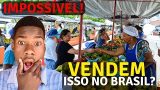 😱 Sério no Brasil 🇧🇷 Vendem no mercado a  céu aberto? Porque não é Crime?