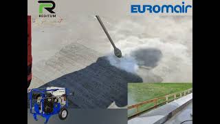 Euromair Europrolav 22-500 pressure washer at work