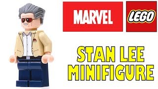 LEGO MARVEL Stan Lee CUSTOM Minifigure Review Superheroes