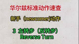 BTW 中国摩登舞华尔兹教材 左转步 Waltz Reverse Turn