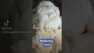 Rendering lard for soap