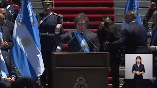 Discurso histórico del Presidente Milei en su asunción inaugural- 10/12/23