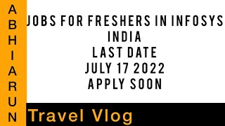 INFOSYS Off Campus Drive 2022 for Freshers in INDIA | Easy way to get job for Freshers