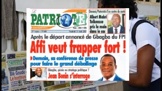 Titrologie du 13 aout 2021 : Un Coup d'Affi contre Gbagbo, Ouattara ...