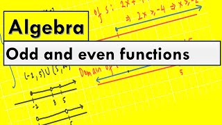 Odd and even functions