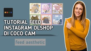 Tutorial Membuat Desain Feed Instagram Olshop Di Aplikasi Coco Cam | Aplikasi Edit Foto