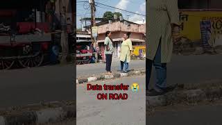 @data transfer on road # funny #viralvideo #funny video #dehradun #bharat  #uttrakhand #womans