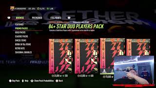 I OPENED THE 84+ STAR DUO PLAYER PACK SO YOU DONT HAVE TO!! FIFA 22