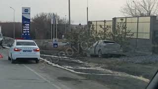 Авария у автозаправки в Долгодеревенском