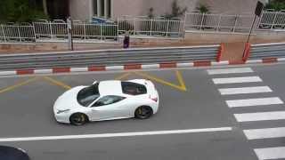 Ferrari 458 Italia and Ferrari F430 Spider in Monaco - HD