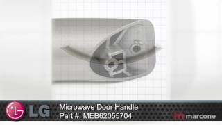 LG Microwave Door Handle Part #: MEB62055704