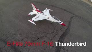 E-Flite 70mm F-16 Thunderbird Maiden