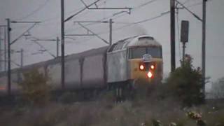 47580 'County of Essex' blasts past Hensall T&T with 47804 on NENTA's Anglo Scotsman.