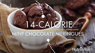 14-Calorie Mint Chocolate Meringues