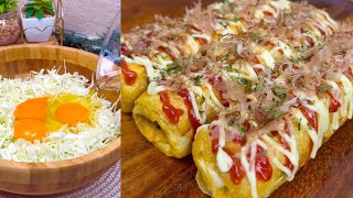 Easy Okonomiyaki Hotdog 💯 Super Delicious 😋.