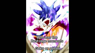 Goku rage vs gohan rage