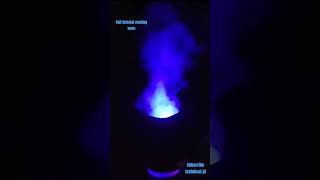 Artificial blue smoke #led #colourfulllight #creativebulb