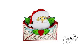 Santa Envelope Box Card SVG Assembly Tutorial