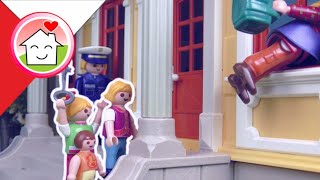 Playmobil po polsku Włamanie do żółtej willi - Rodzina Hauserow