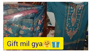 mje b gift🎁 mil gya🤗||mangni ki baqi shopping b hogai||misbahshahvlog