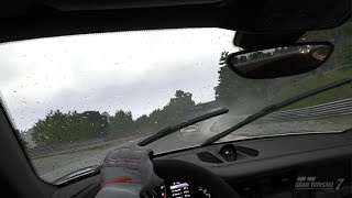 VR race in the rain track Gran Turismo 7 fun