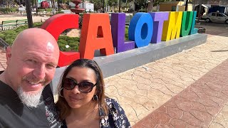 Calotmul Mexico visit. Very cool old church and a crazy Off-road Motorhome