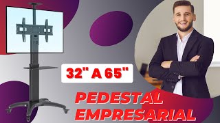 🟢 PEDESTAL Empresarial MÓVIL 📐 para TV o Monitor de 32” a 65” NB AVF1500