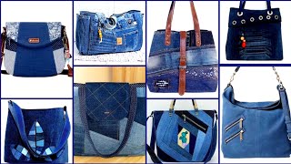 Latest Beautiful Denim Handmade Recycled Tote Bags ideas 2024