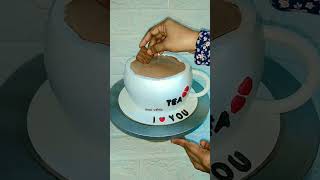 Tea cake making video /#cakedesign #shorts