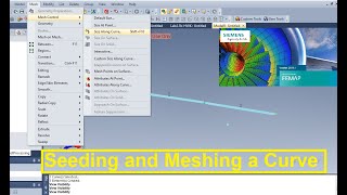 Femap Nastran seeding and meshing of a curve