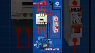 Single phase motor connection with 3d animation videos  shorts ##video##