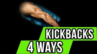 Tricep Kickbacks 4 Ways!  |  Triceps Workout at Home or the Gym