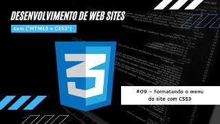 #9 – Formatando o menu do site com CSS3