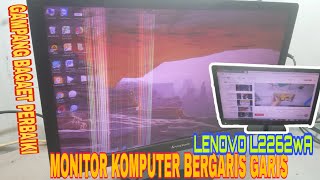 LENOVO MONITOR PC BERGARIS GARIS #LINE VERTICAL #L2262wA