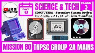 Science & Tech | Computer | Class - 3 | Secondary Storage Devices | Mr. Kasi Anandhan | Mission 80