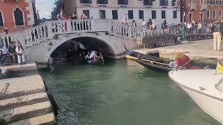 Venezian Gondola / Gondola in Venice /  Venice , Italy