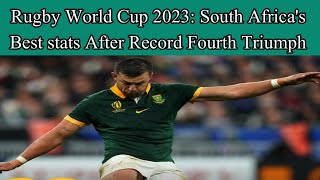 Rugby World Cup 2023: South Africa's best stats after record fourth triumph