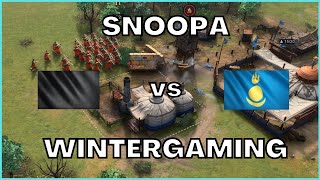 Age Of Empires 4 - Wintergaming (Mongols) vs Snoopa (Abassid Dynasty)