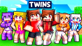 My Twin Sister Meets MY CRAZY FAN GIRLS In Minecraft...