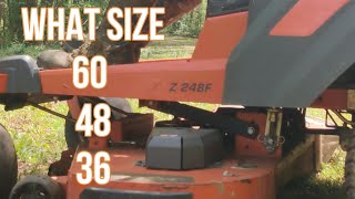 Mower Deck SIZE (What's the best size for you)