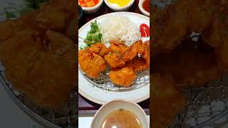 Chicken Prawn Katsu with fish cake soup|Korean food