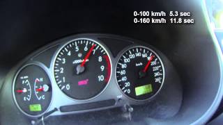 Subaru STi acceleration 0-100, 0-200 km/h