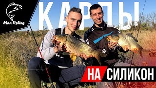 Поехали ловить ЩУКУ, а поймали КРУПНЫХ КАРПОВ на силикон!